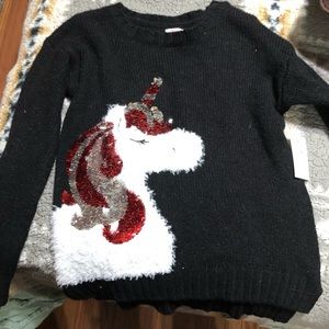 Girls Size 12 Justice Unicorn Sweater
